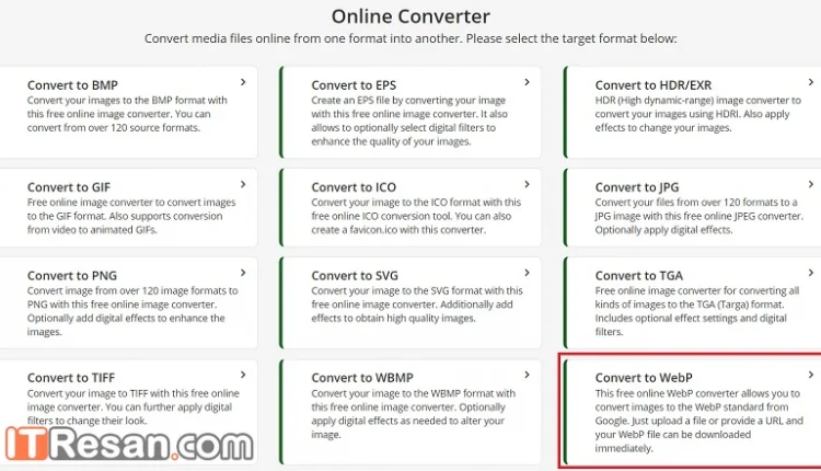 تبدیل webp