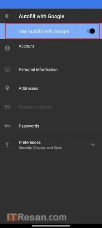مدیریت پسورد گوگل Google Password Manager
