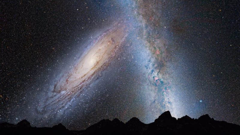 در بازه‌ای ۴ میلیارد ساله، کهکشان راه شیری ما با کهکشان همسایه آندرومدا ادغام خواهد شد.