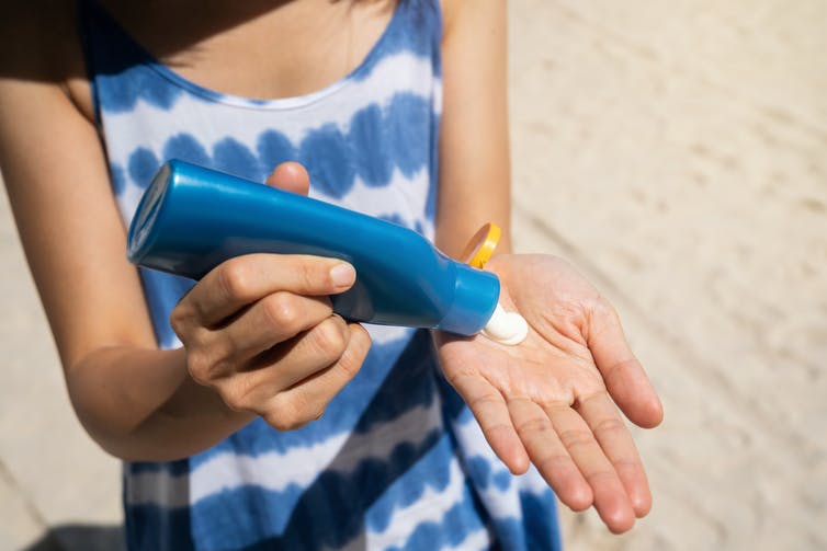 استفاده از کرم ضد آفتاب برای خنک ماندن