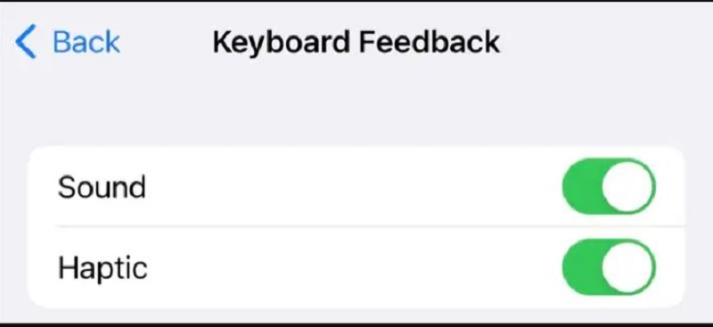 بازخورد لمسی کیبورد در آیفون ویژگی جدید iOS 16