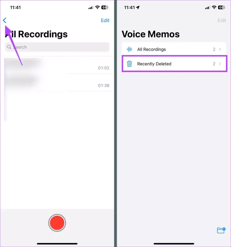 Open deleted Voice Memos 1437x1536 result