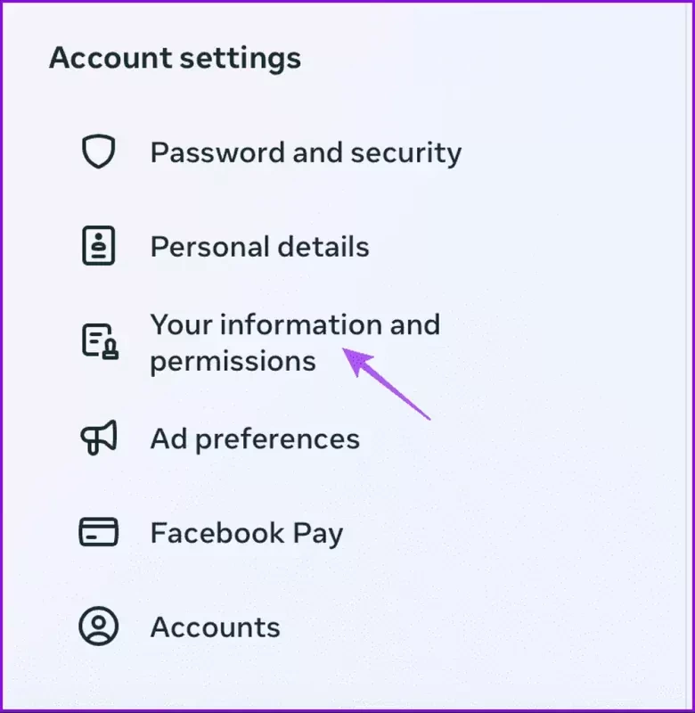 your information and permissions instagram settings desktop result
