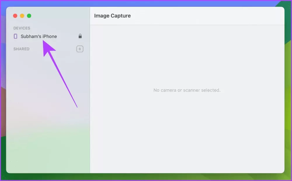 Image Capture App Mac