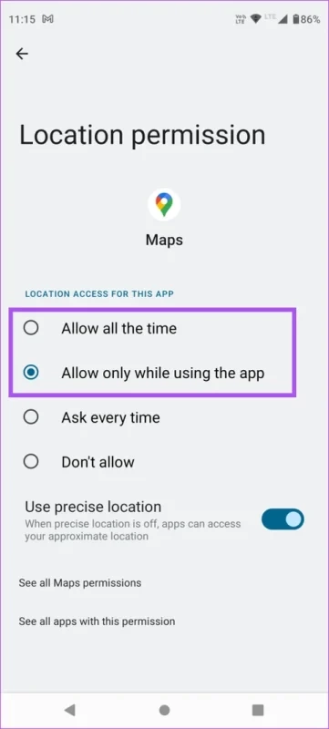 allow location google maps android 462x1024 result
