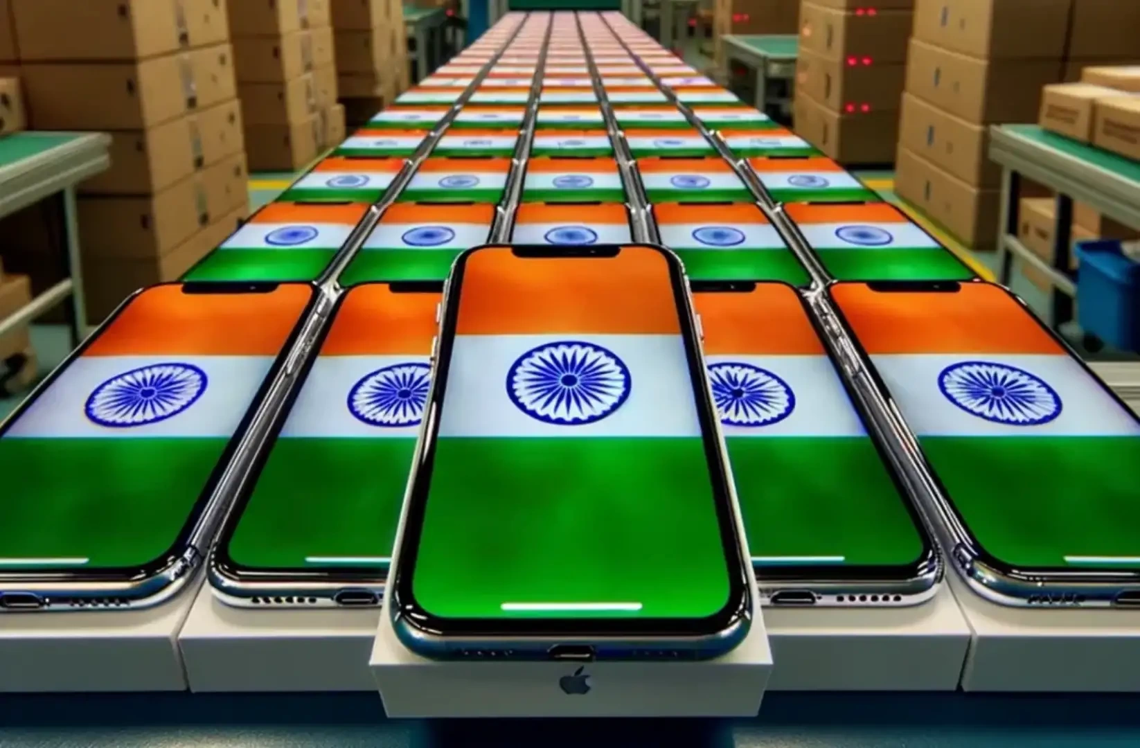یک هفتم گوشی‌های آیفون اپل در هندوستان تولید می‌شوند