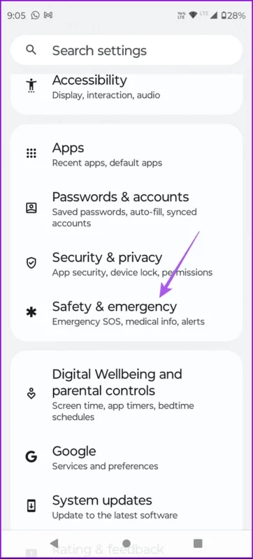 safety and emergency android settings 463x1024 result