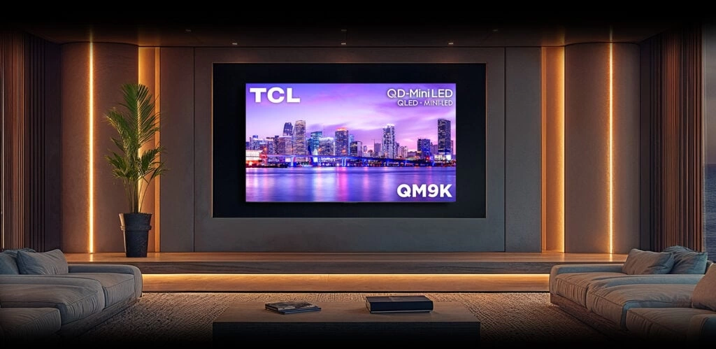 TCL از تلویزیون پرچم‌دار QM9K با هوش مصنوعی گوگل رونمایی کرد