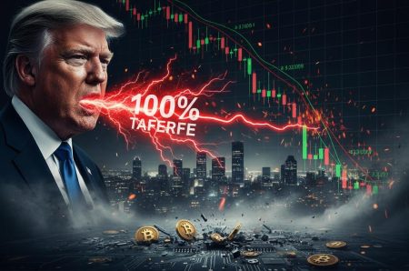 سقوط تاریخی بیت‌کوین پس از تعرفه ۱۰۰ درصدی ترامپ علیه چین و نابودی ۱۹ میلیارد دلار!