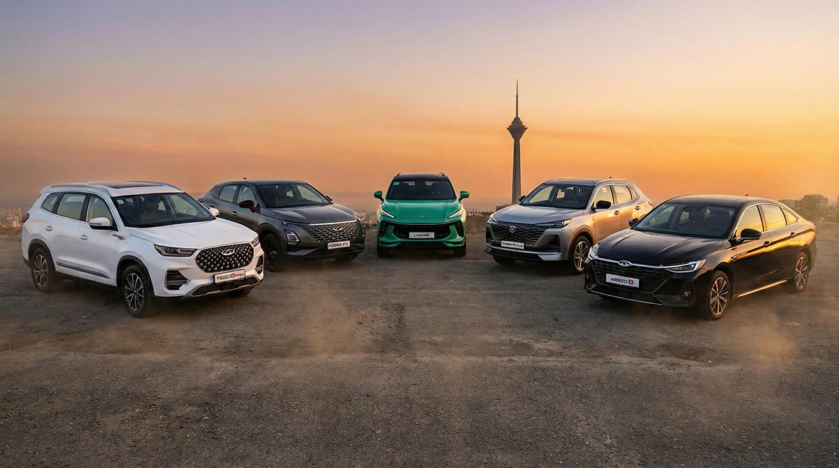 ۵ خودروی چینی برتر بازار ایران در سال ۱۴۰۴؛ از تبلت‌های چرخ‌دار تا لوکس‌های هیبریدی