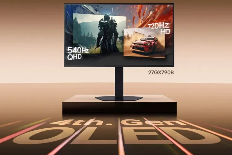 مانیتور OLED جدید ال‌جی: 540Hz، روشن‌تر و با قیمت ۹۹۹ دلار!