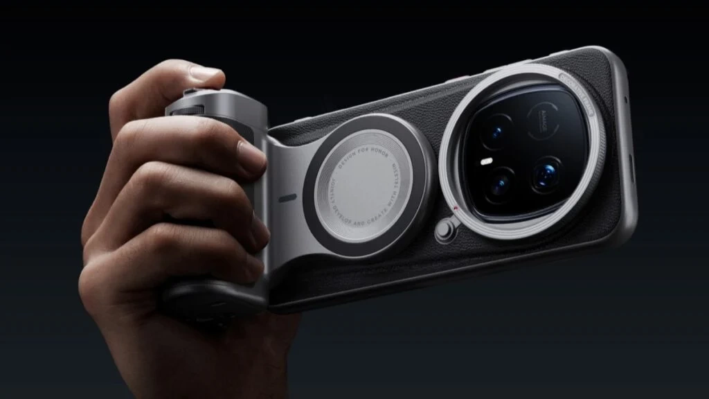 آنر مجیک ۸ پرو با گریپ دوربین و تله‌کانورتر ۲۰۰میلی‌متری