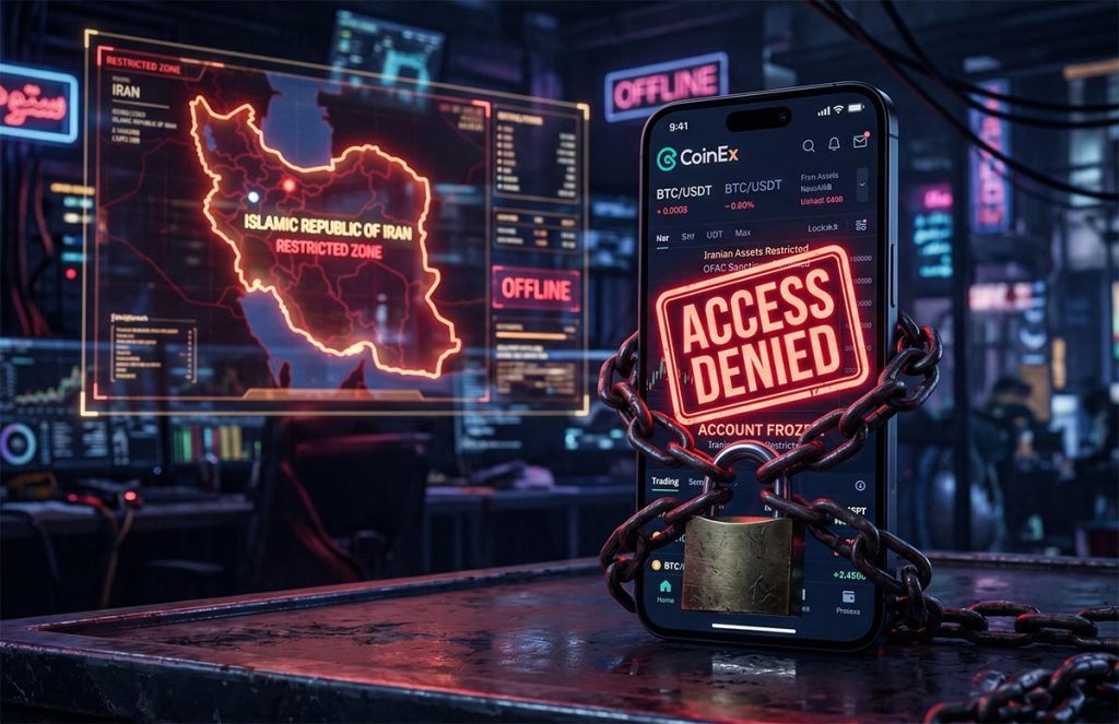 تیر خلاص کوینکس به تریدرهای ایرانی؛ نام ایران رسما به لیست تحریم‌های CoinEx اضافه شد!