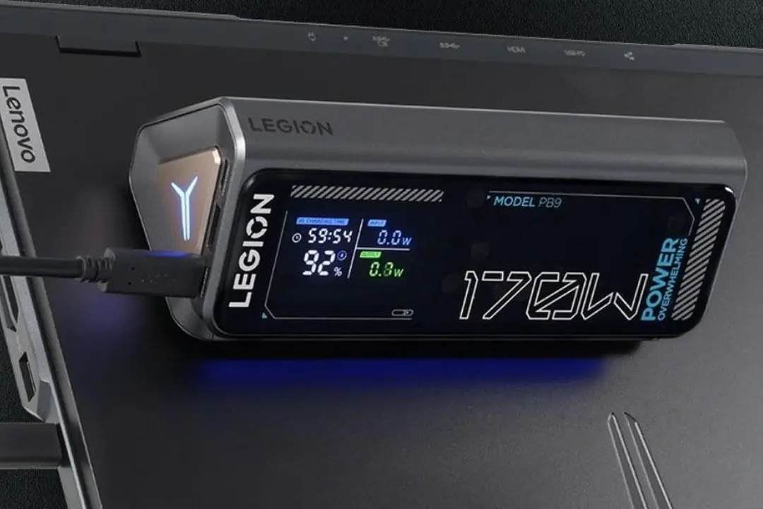 لنوو Legion PB9 معرفی شد؛ پاوربانک مثلثی ۱۷۰ واتی برای گیمرها
